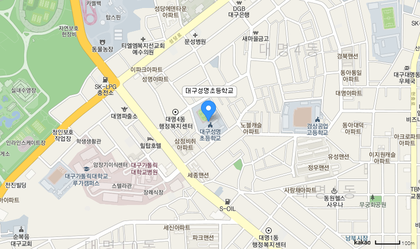 학교 찾아오시는 길 지도